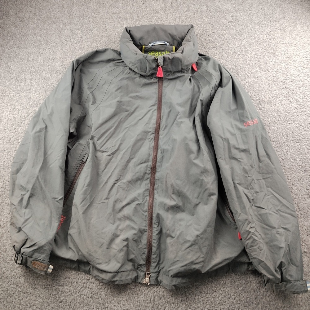Seasalt Cornwall Sailing Time Lightweight Waterproof jacket Gray Size 20 Womens